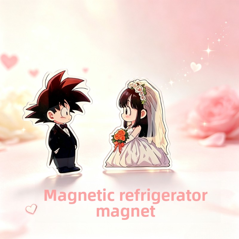Anime Merchandise In Japan - Magnet kulkas akrilik tema gaun pengantin