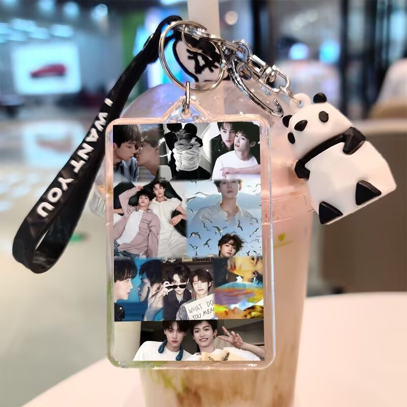 Anime Merchandise Keychain - Tian Xuning, gantungan kunci dua sisi,