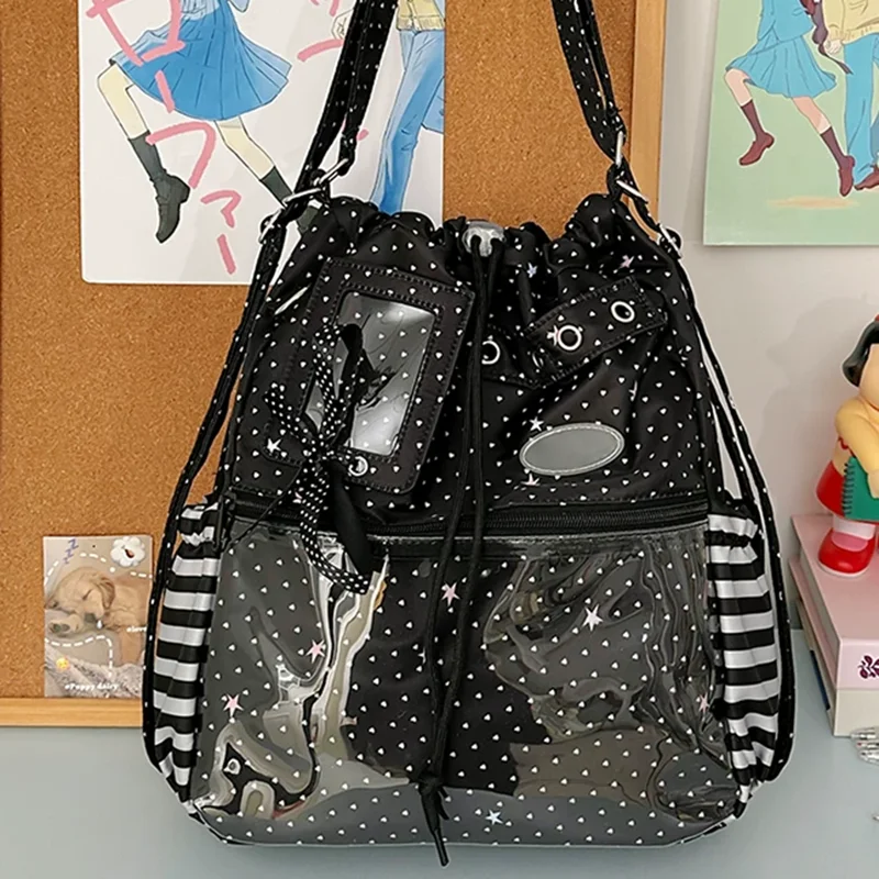 Tas Ransel Serut Polka Dot Tas - Anime Tote Bag ulasan dan harga