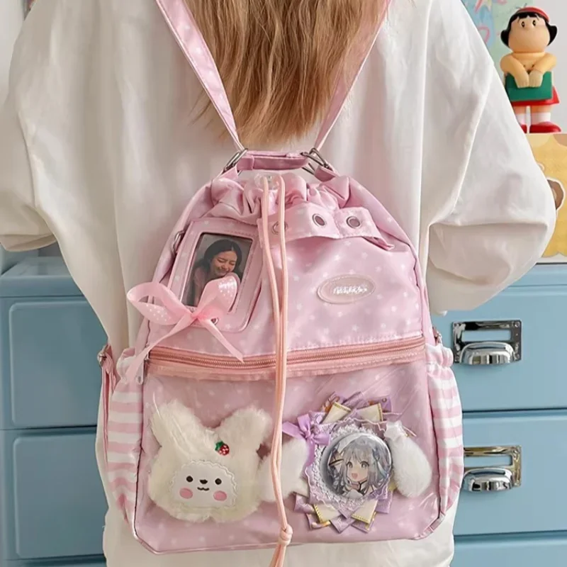 Tas Ransel Serut Polka Dot Tas - Anime Tote Bag ulasan dan harga